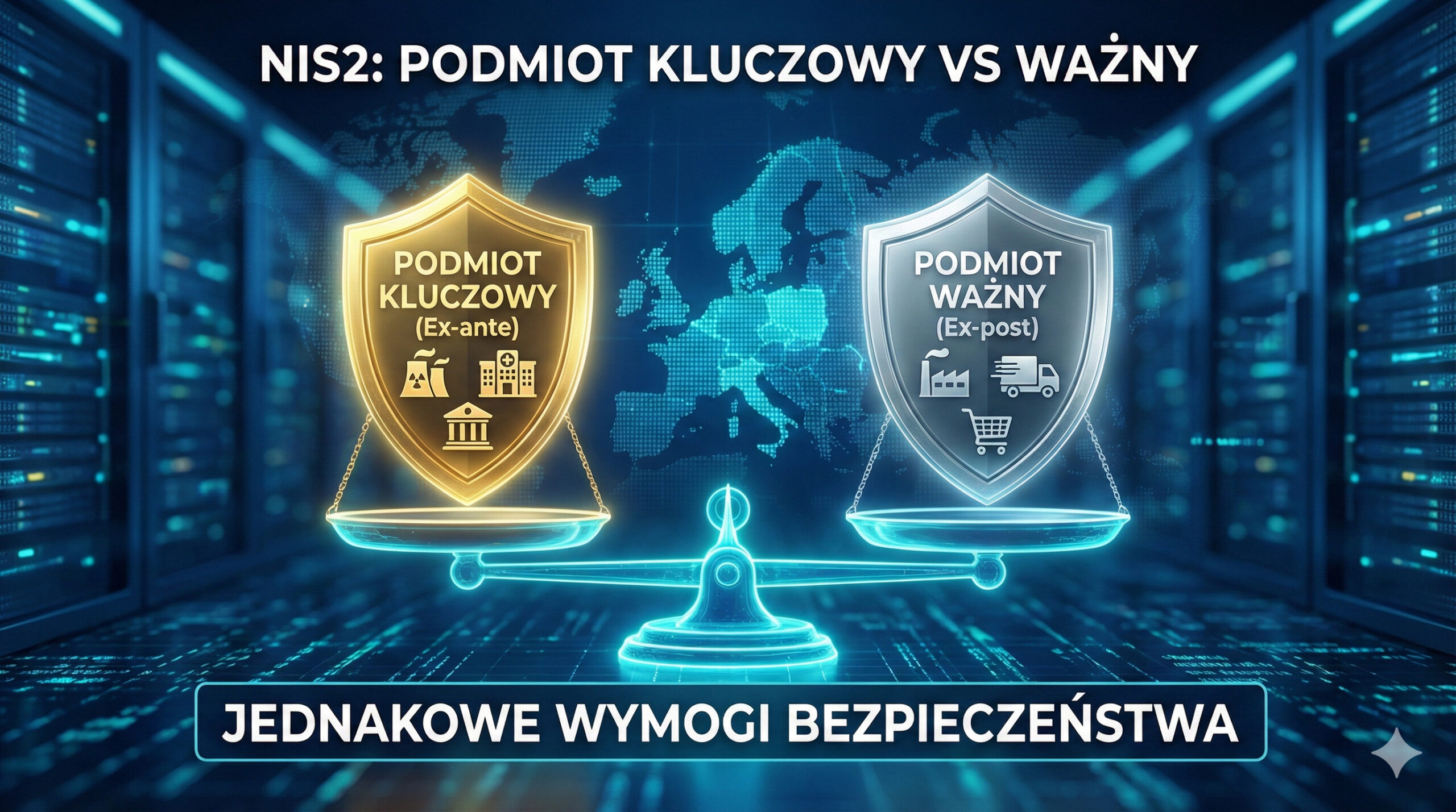 Podmiot kluczowy vs Podmiot ważny w NIS2: Sprawdź, do której grupy należy Twoja firma