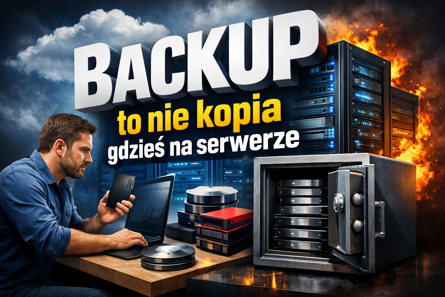 Backup to nie kopia gdzieś na serwerze – jak wdrożyć zasadę 3-2-1 w małej i średniej firmie