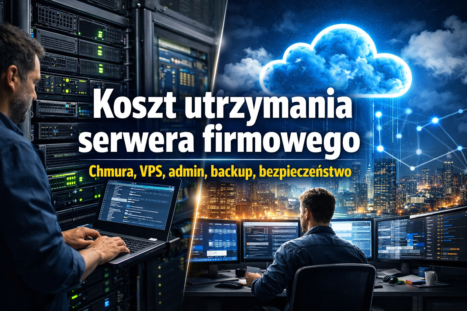 Ile naprawdę kosztuje utrzymanie serwera firmowego? Chmura, VPS, admin, backup, bezpieczeństwo
