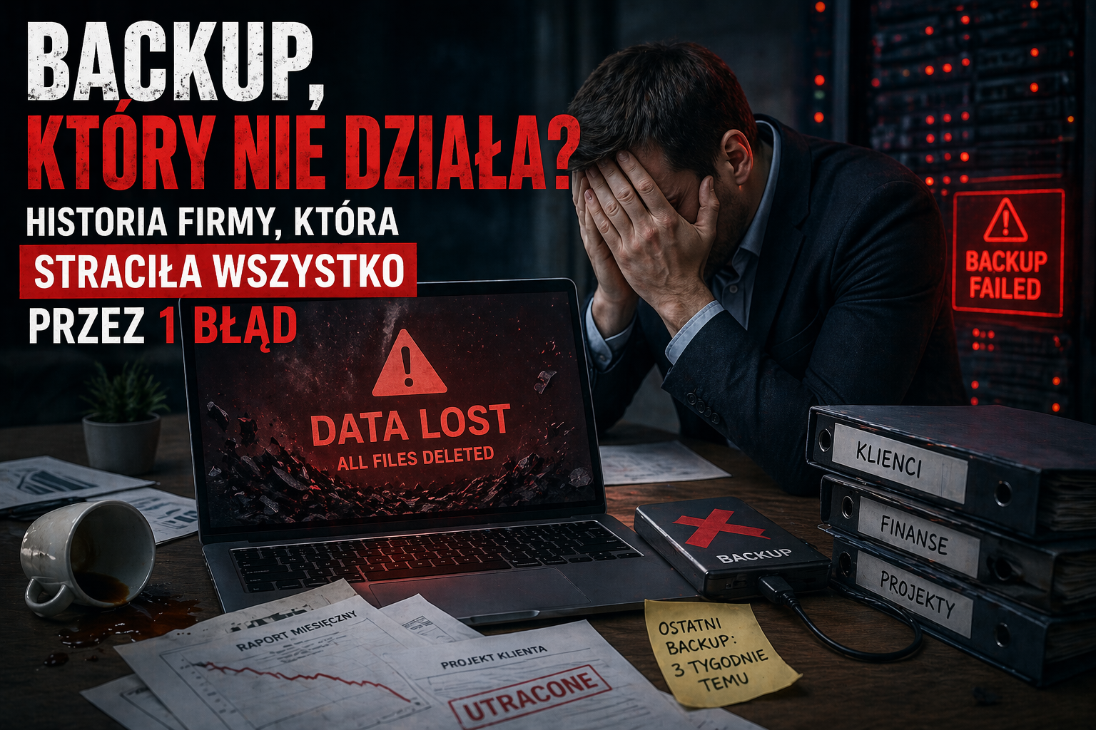 Backup, który nie działa? Historia firmy, która straciła wszystko przez 1 błąd